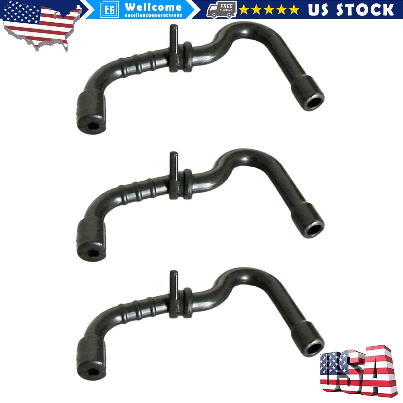 3*Fuel Line Hose For STIHL 017 018 MS170 MS180 Chainsaw Rep 1130 358 7701