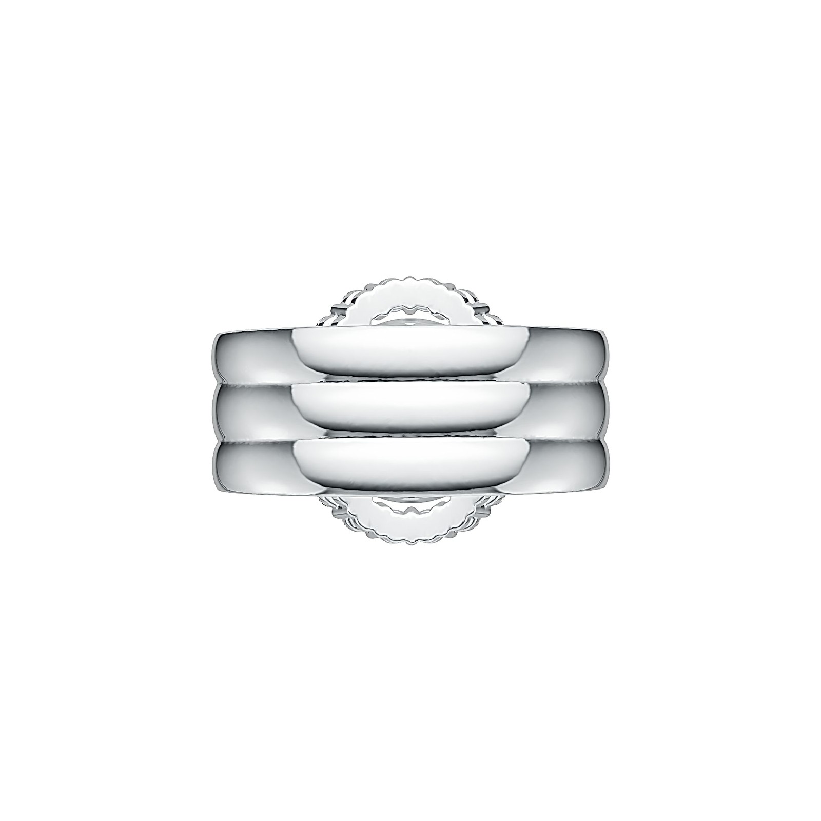 Sterling Silver Semi Mount Ring Setting Round RD 6x6mm with White Topaz