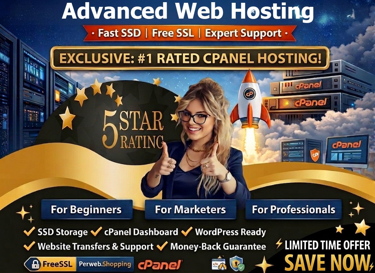 Advanced Web Hosting - 🚀Unlimited SSD | SSL | Emails | cPanel | Just $14.99/Yr