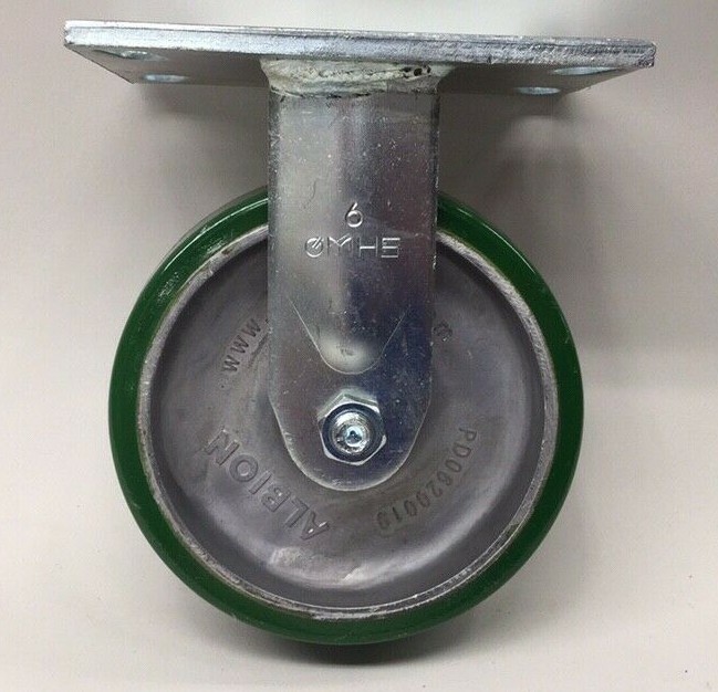 MHS R662R-PA Rigid Caster With Albion 6" PD0620019 Polyurethane Wheel 2" Wide