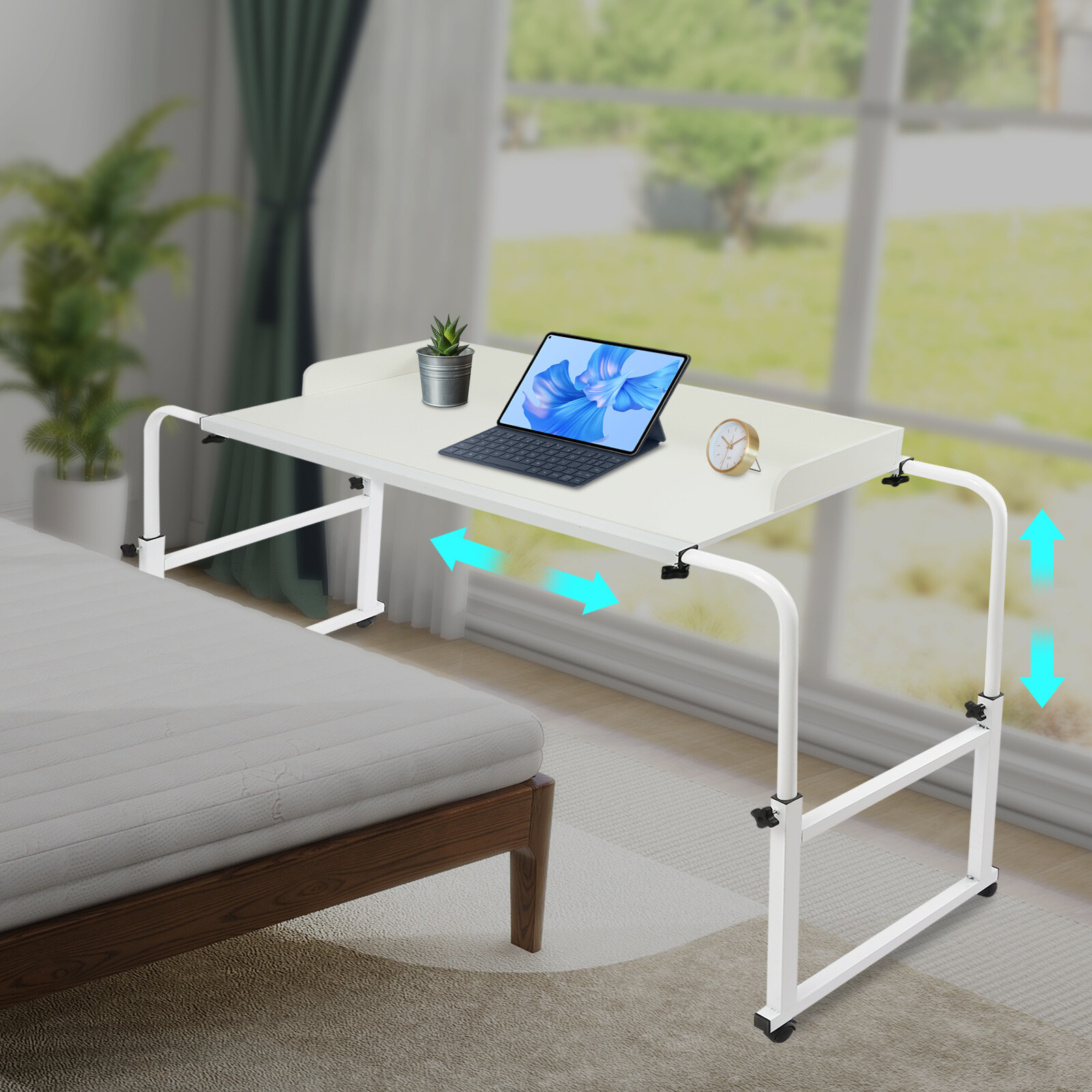 Modern Movable Bedside Table Simple Bed Lazy Table Computer Lift Cross Bed Table