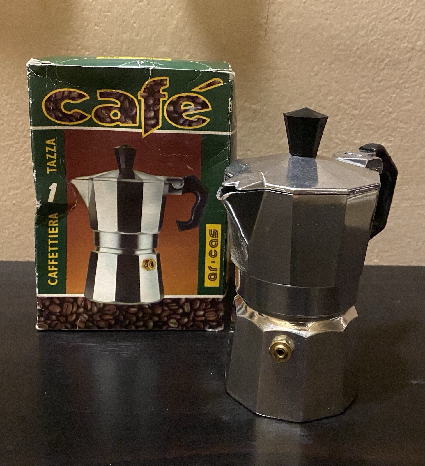 Vintage Aluminum 1 Cup Stovetop Espresso Coffee Maker Moka Pot