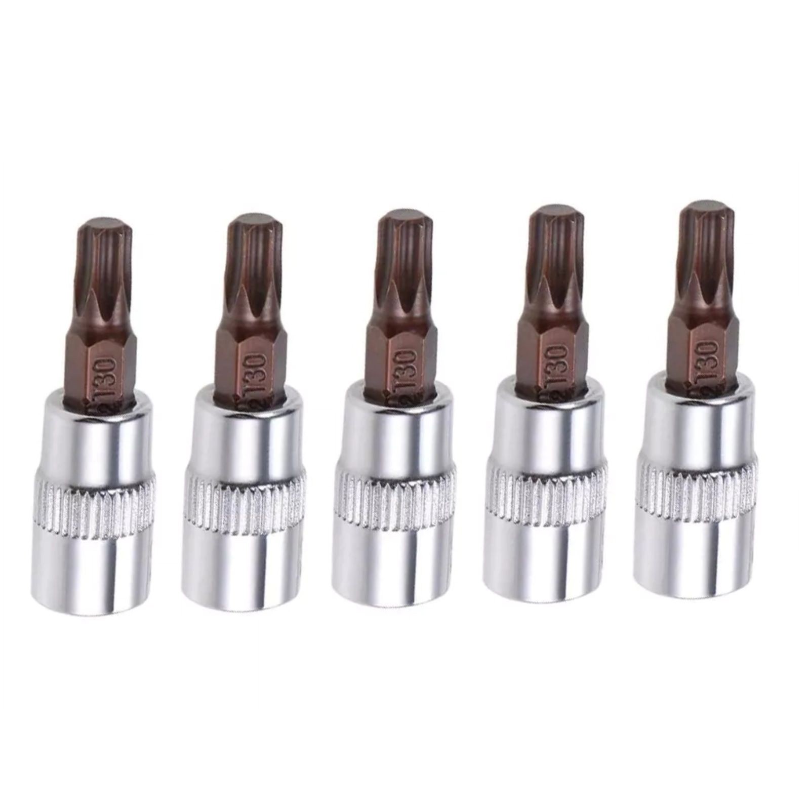 5pcs New T30 Torx Bit Sockets Compatible For ratchet wrenches, extensions