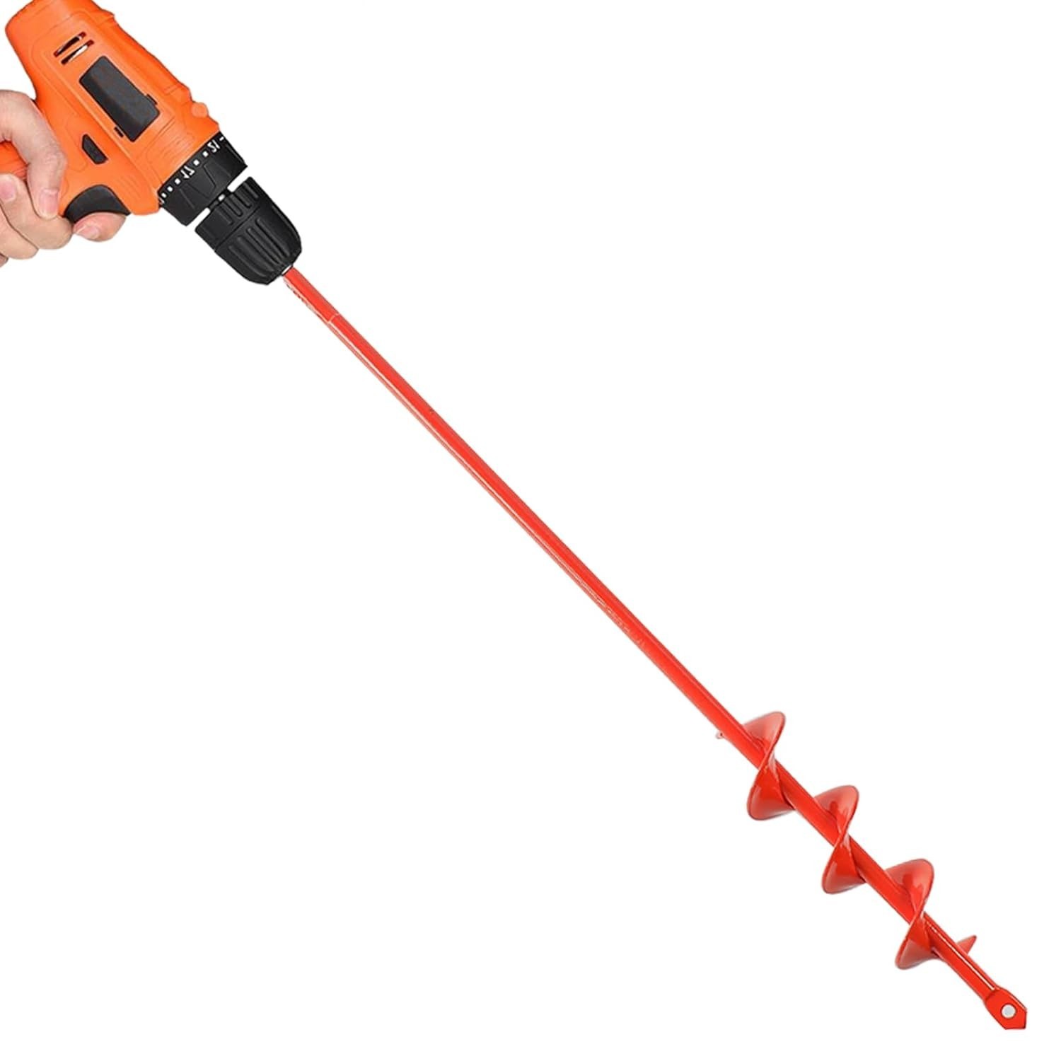 Auger Drill Bit for Planting 1.6"(D) x16.5(L), Garden Ground Earth Spiral Drill