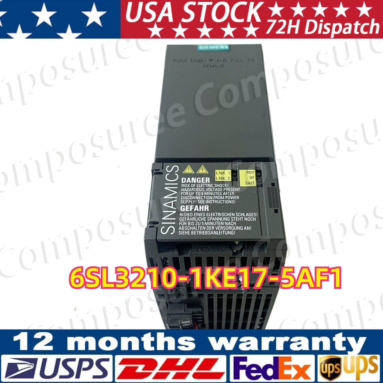 New Siemens 6SL3 210-1KE17-5AF1 6SL3210-1KE17-5AF1 SINAMICS G120C Rated Power