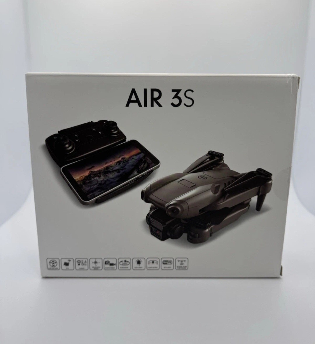 AIR 3S Ready-to-Fly Camera Drone w/ Remote Controller, 4K Wi-Fi Connectivity. A+