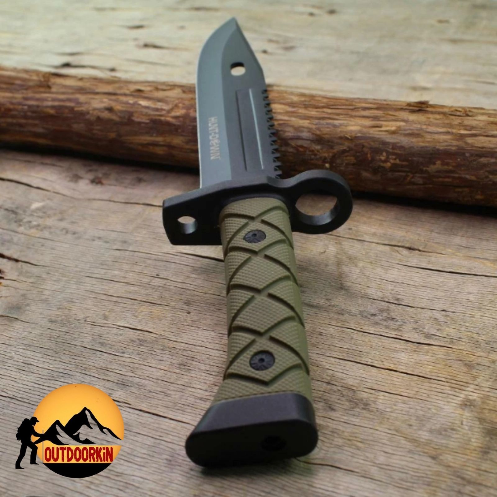 Combat SURVIVAL Military Tactical BOWIE Hunting Fixed Blade Knife + Sheath 13.5"