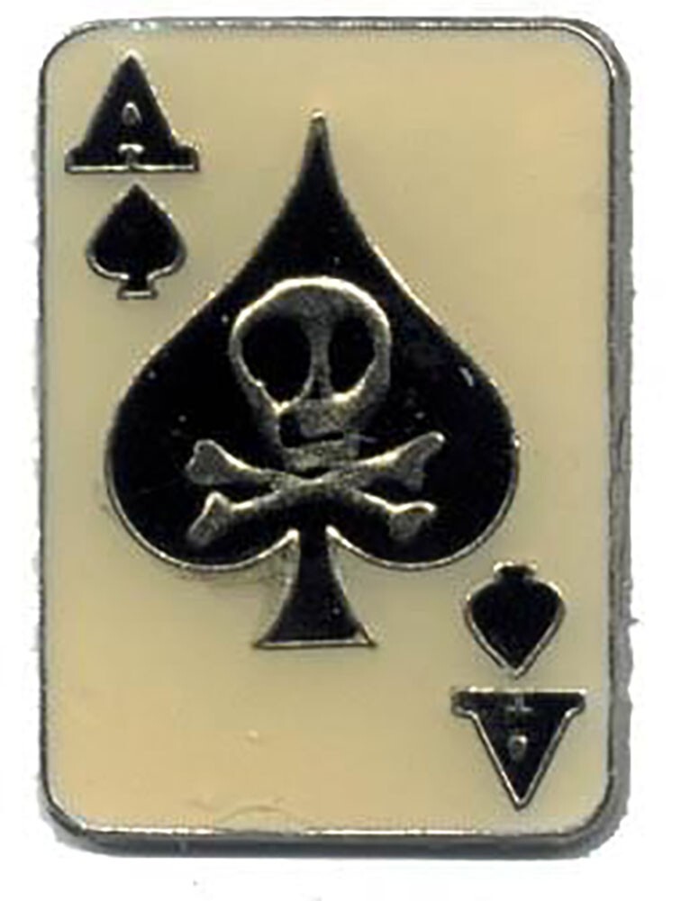 Ace Of Spades Bike Motorcycle Hat Cap Lapel Pin HP1933