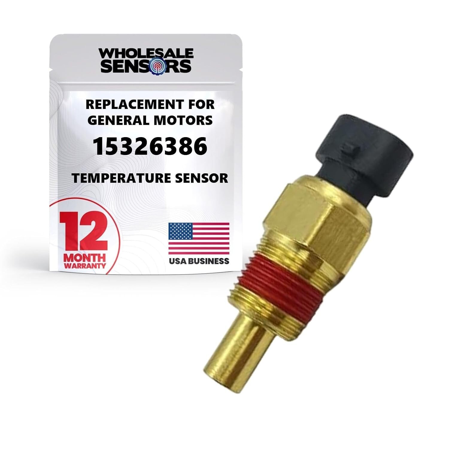 GM 15326386 Engine Coolant Replacement Temperature Sensor 12 Month Warranty