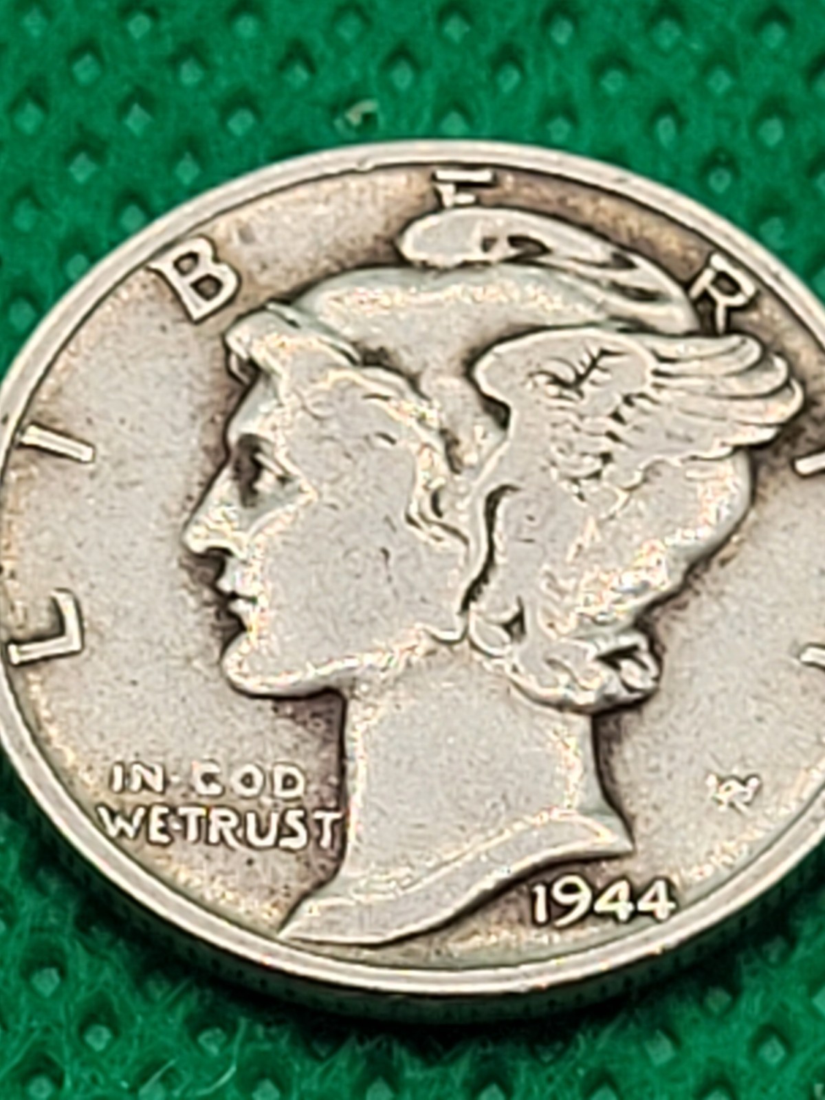 1944 Dime With Error "In Cod We Trust"