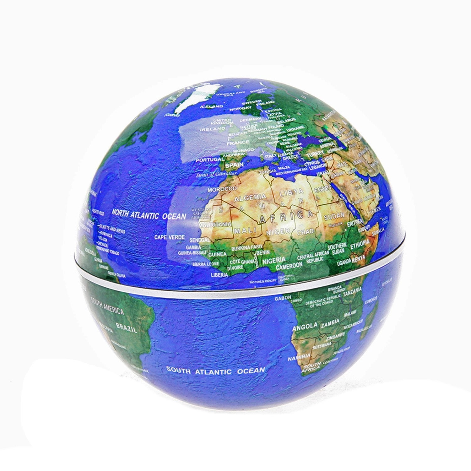Floating Globe with Lights Shape Magnetic Levitation Floating Globe World Map...