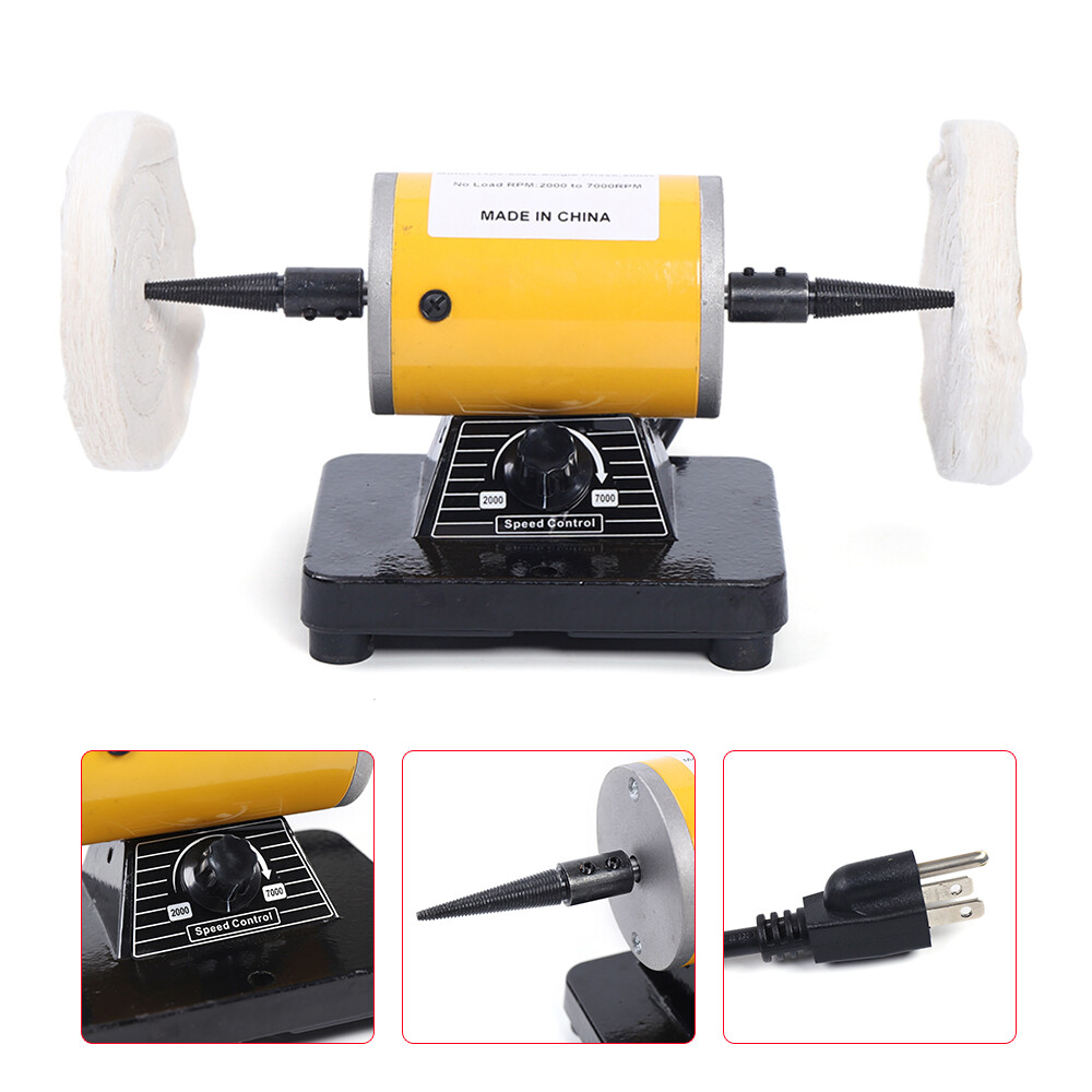200W Jewellery Polishing Machine Dental Mini Lathe Buffing Polisher Grinder