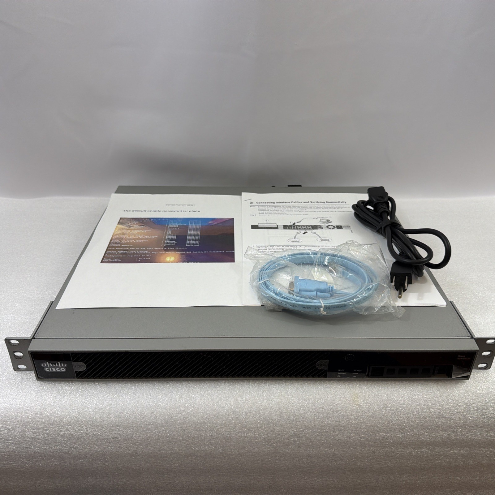 Cisco ASA5512VPN-ASA 5512-X w/250 AnyConnect And Mobile. Security Plus License.