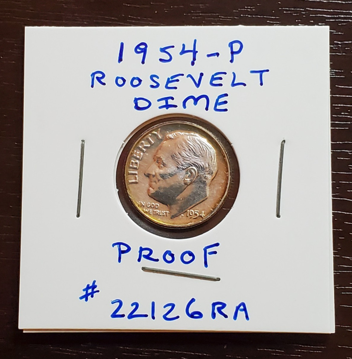 1954-P Proof Toned Roosevelt Dime [90% Silver] Uncirculated
