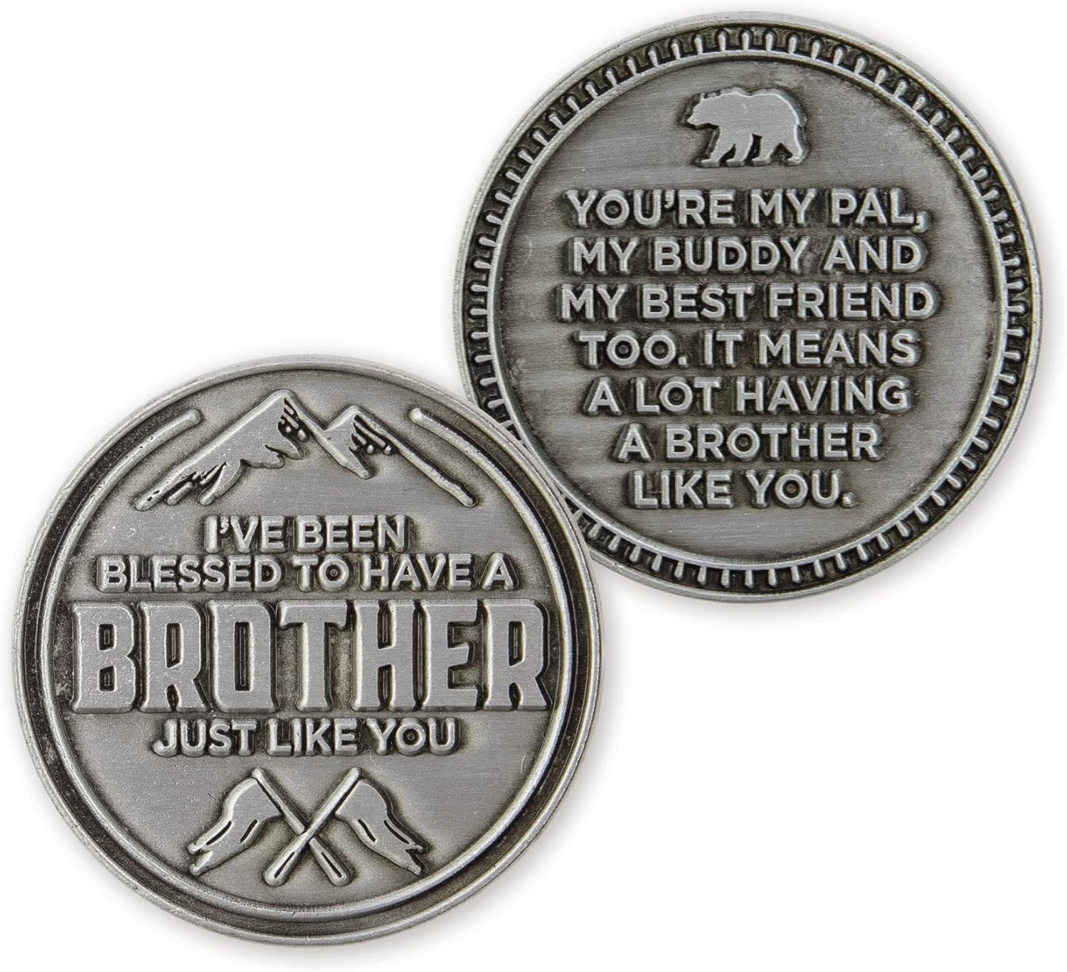 Brothers Coin, Blessed to Have a Brother like You, Pocket Keepsake Gifts of Appr