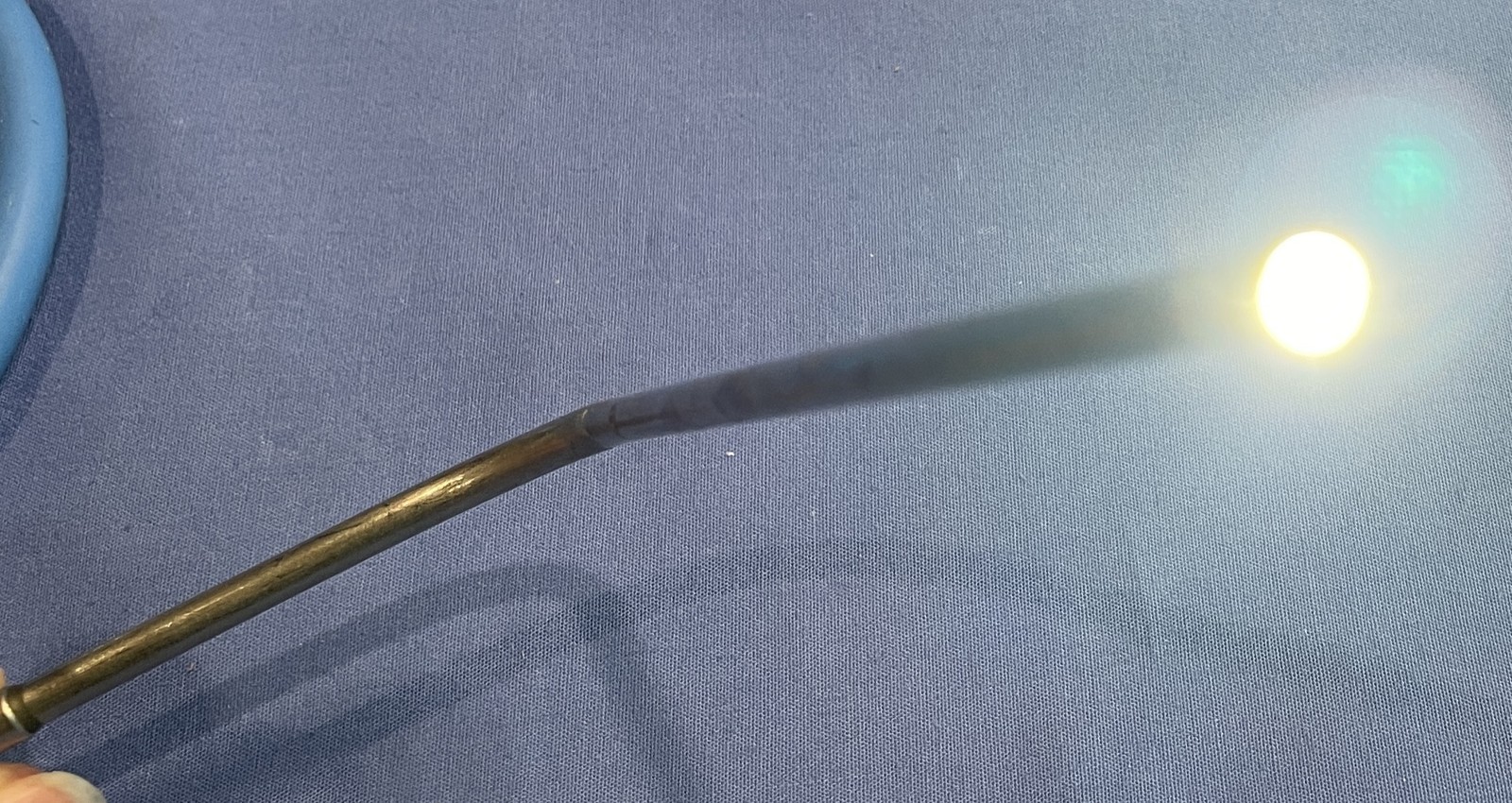 Pilling Weck Fiber Optic Light Cable w/ Angled Metal Guide REF 52-7805 - Tested
