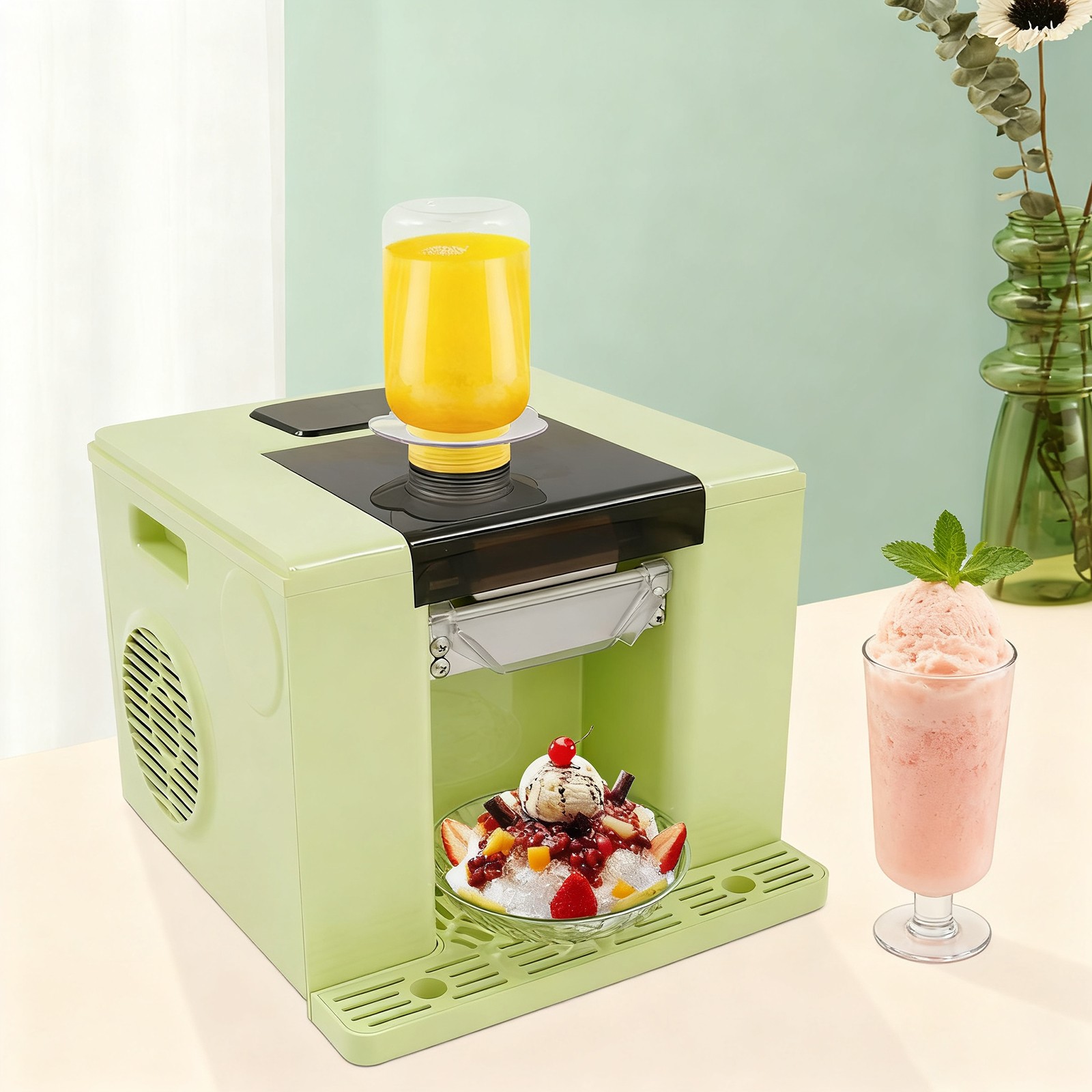 Snowflake Ice Making Machine Shaved Ice Machine Automatic Shaved Ice Making
