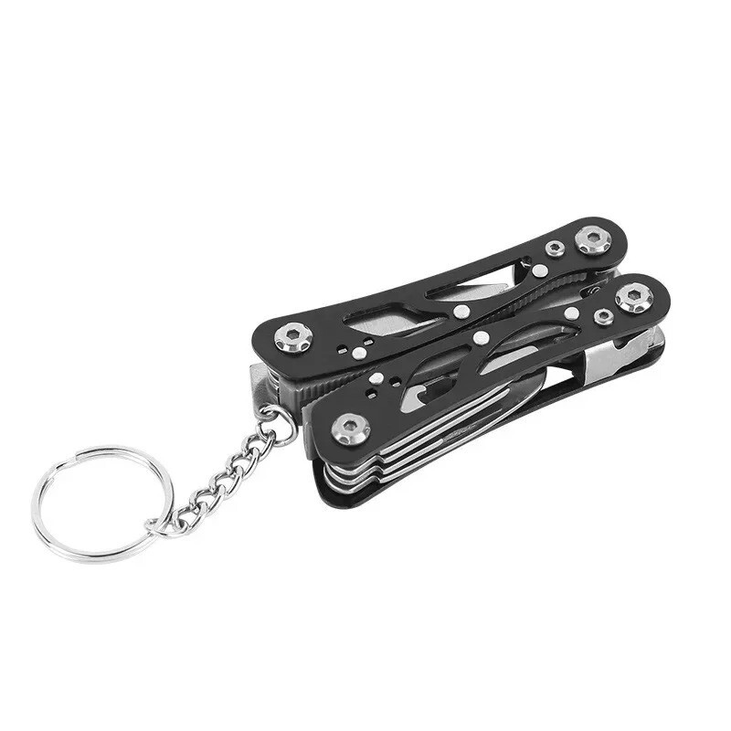 Keychain Pocket Multitool Pliers Knife Screwdriver Tool Camping Mini Compact EDC