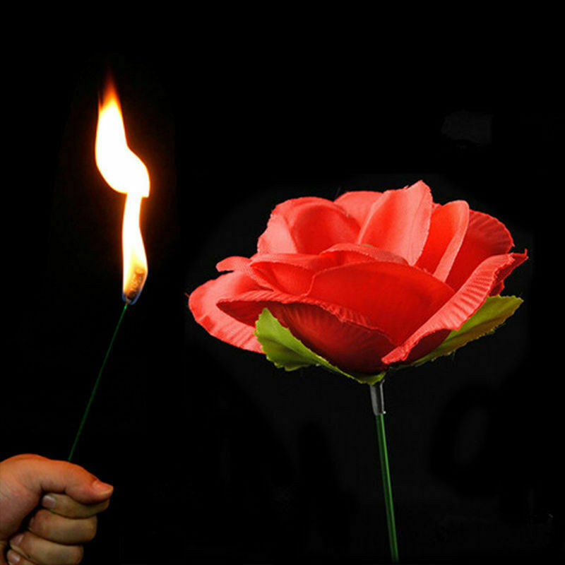 Torch to Rose Fire Magic Trick Flame Appearing Flower