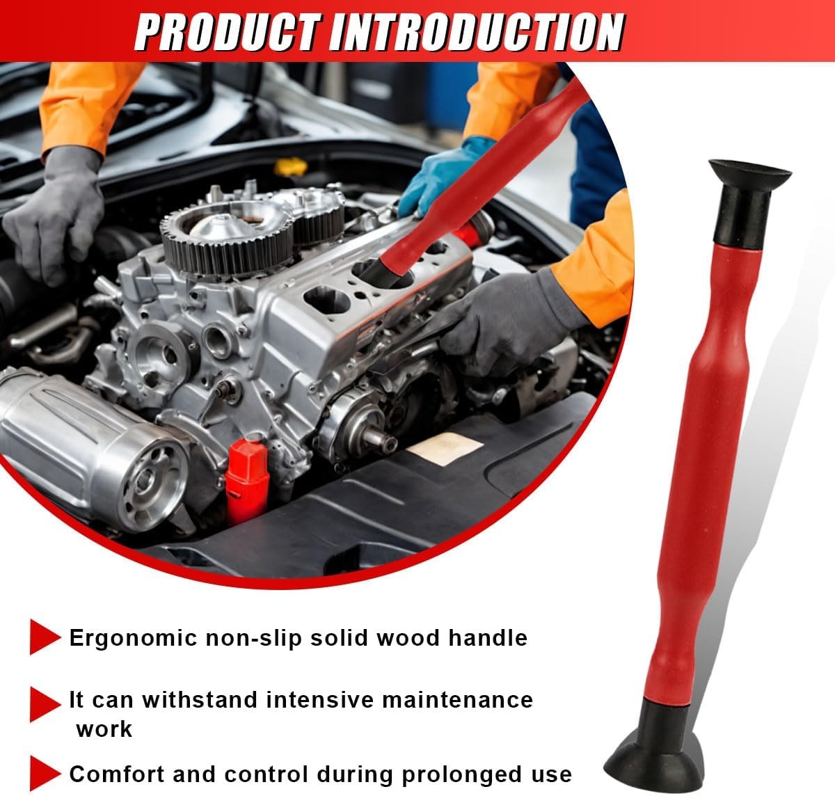 2PCS Valve Lapping Kit, Double Ended Valve Grinding Stick Tool with 8 Suction