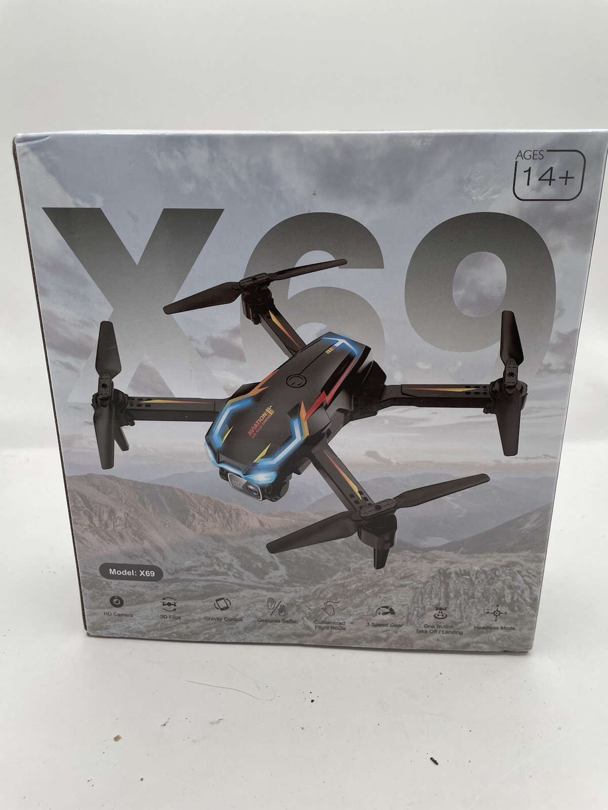 NEW Loiley HD Camera 3 Speed Gear 3D Flips Foldable Drone Model X69 Black