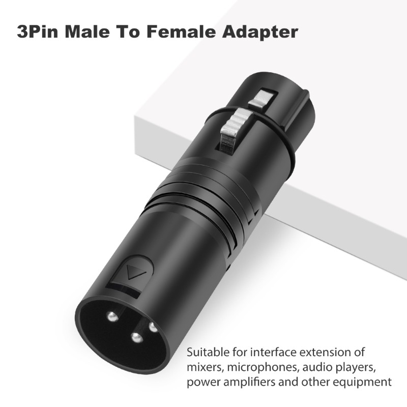 3Pin Adapters Coupler for Mixing Consoles Power Home Theater Systems
