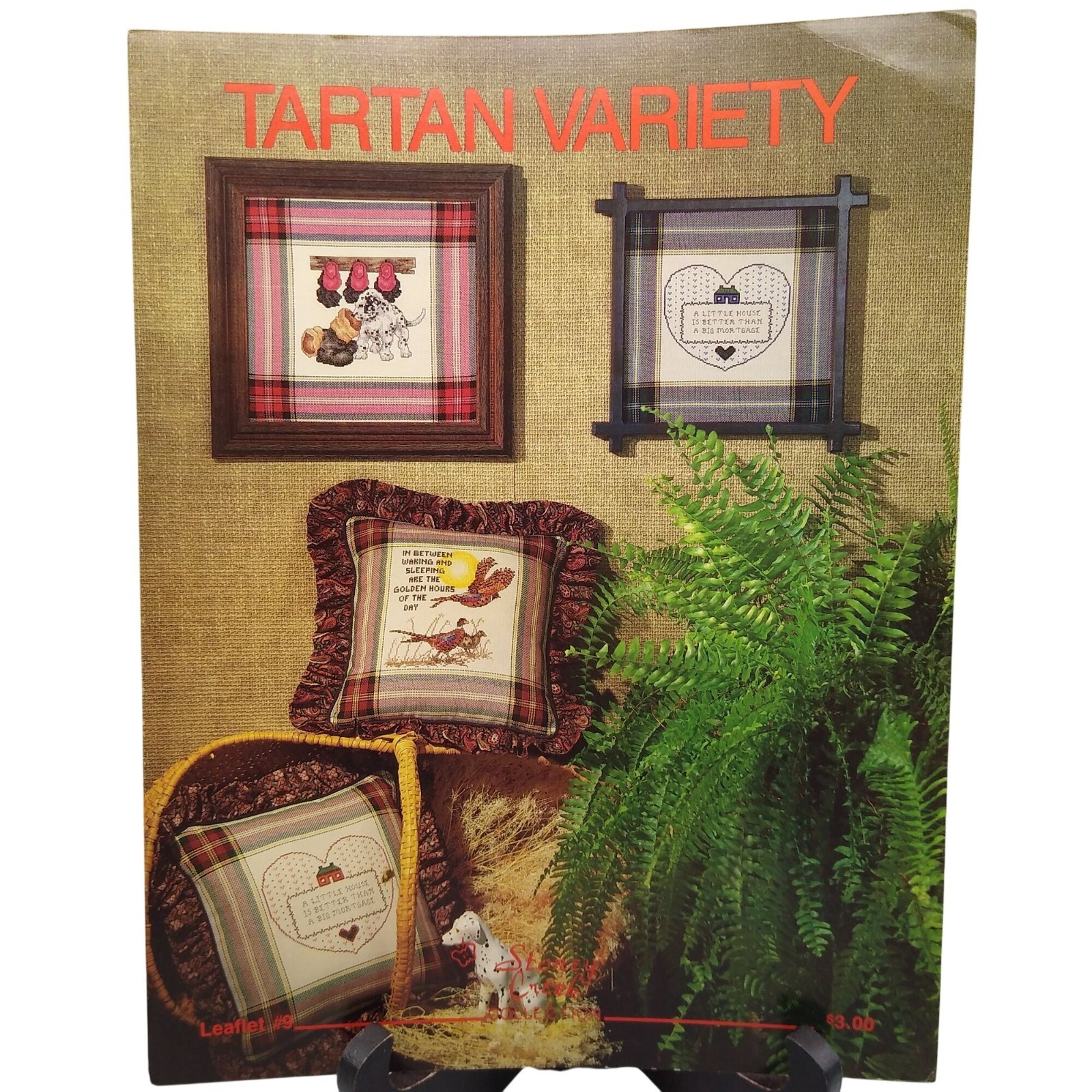 Vintage Cross Stitch Patterns, Tartan Variety, 1985 Stoney Creek Collection Leaf