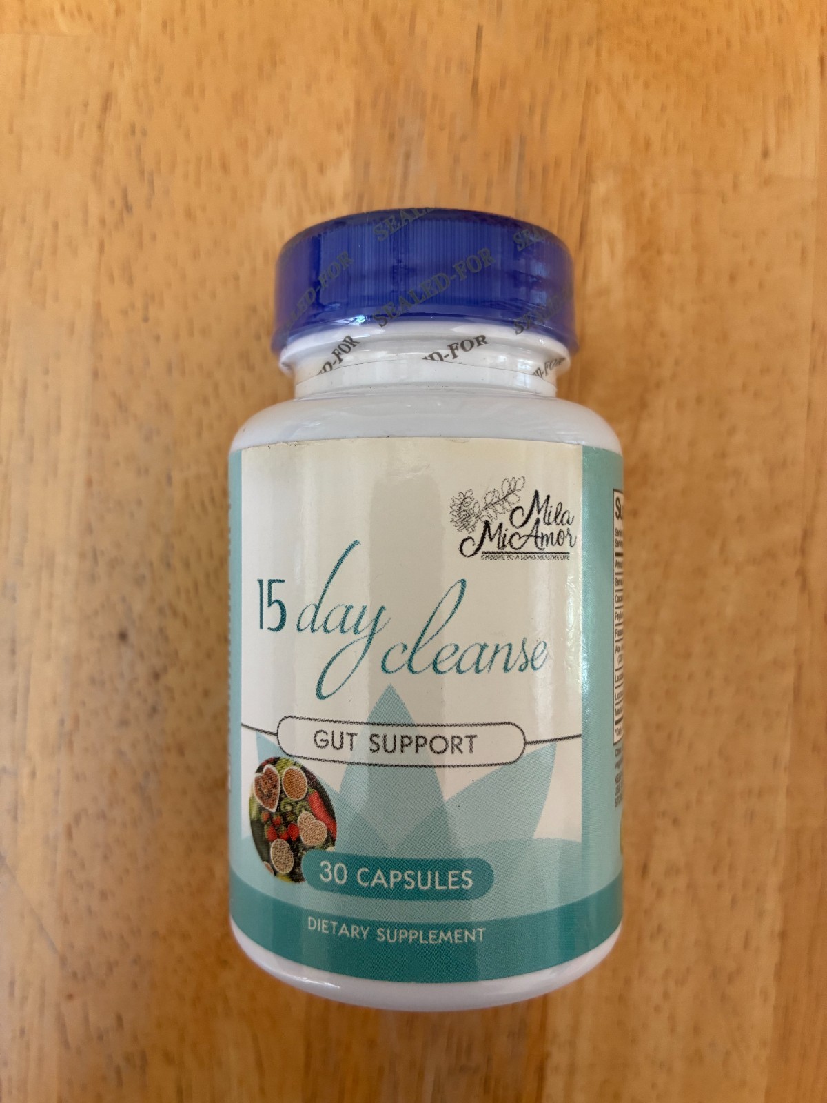 Milamiamor 15 Day Gut & Colon Detox Cleanse - Senna, Psyllium, Non-GMO - 30 Caps