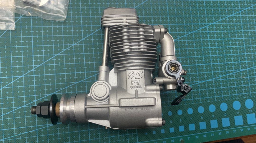 OS Engine FS-70 Surpass 4-Stroke Glow Engine Japan RC Airplane Motor Muffler