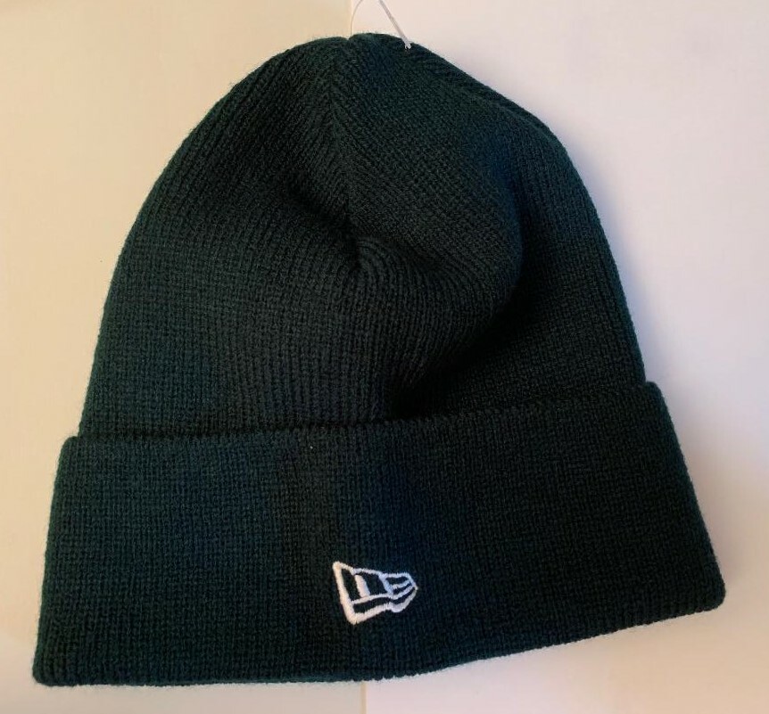 New Era Beanie. New, Forest Green, cuffed, knit hat