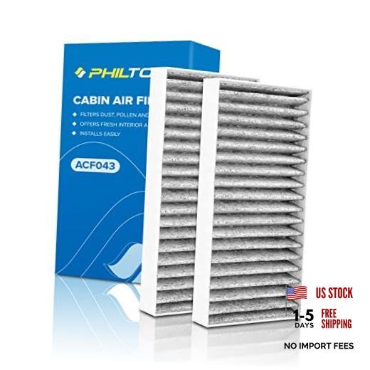 HEPA Cabin Air Filter w/Activated Carbon - Compatible with CF11777 - Pack of 2