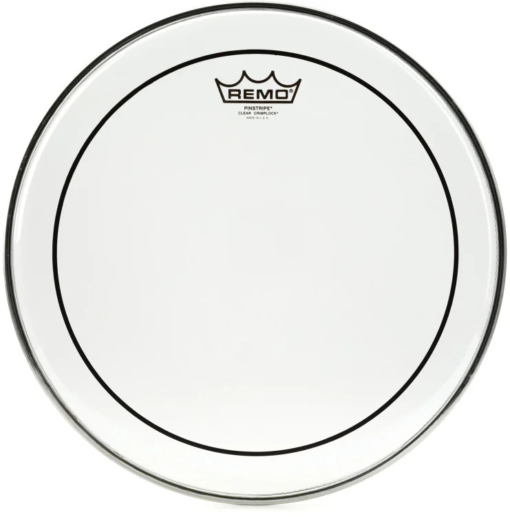 Remo Pinstripe Clear Crimplock Tenor Drumhead - 14 inch