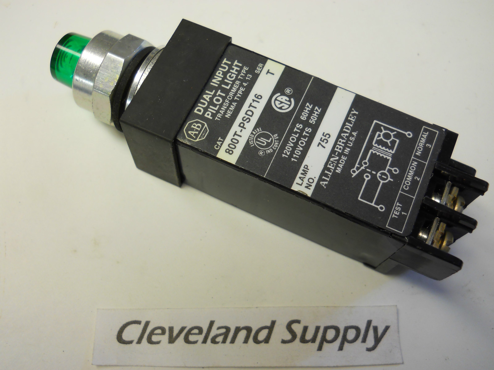ALLEN BRADLEY 800T-PSDT16G DUAL INPUT PILOT LIGHT 110/120V NEW CONDITION NO BOX