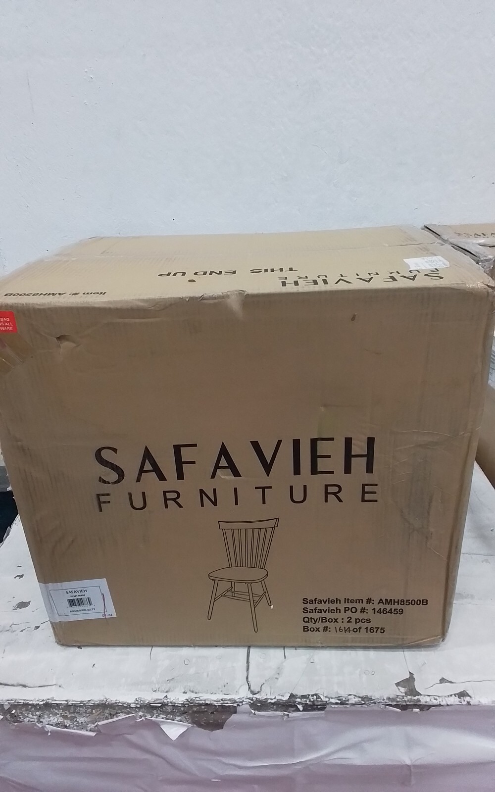 Safavieh PARKER SPINDEL SIDE CHAIR, Reduced Price 2172742103 AMH8500B