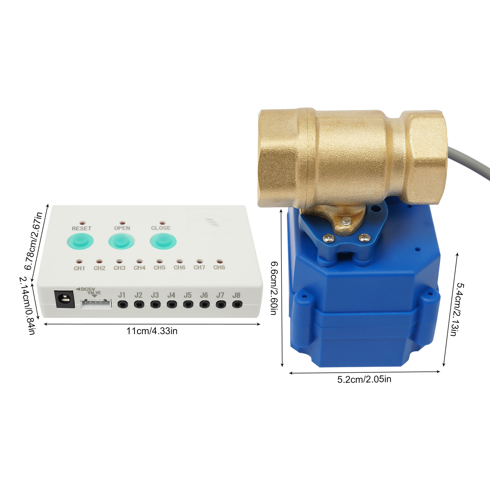 Automatic Water Leak Detector with Sensors and Shut-off Valve