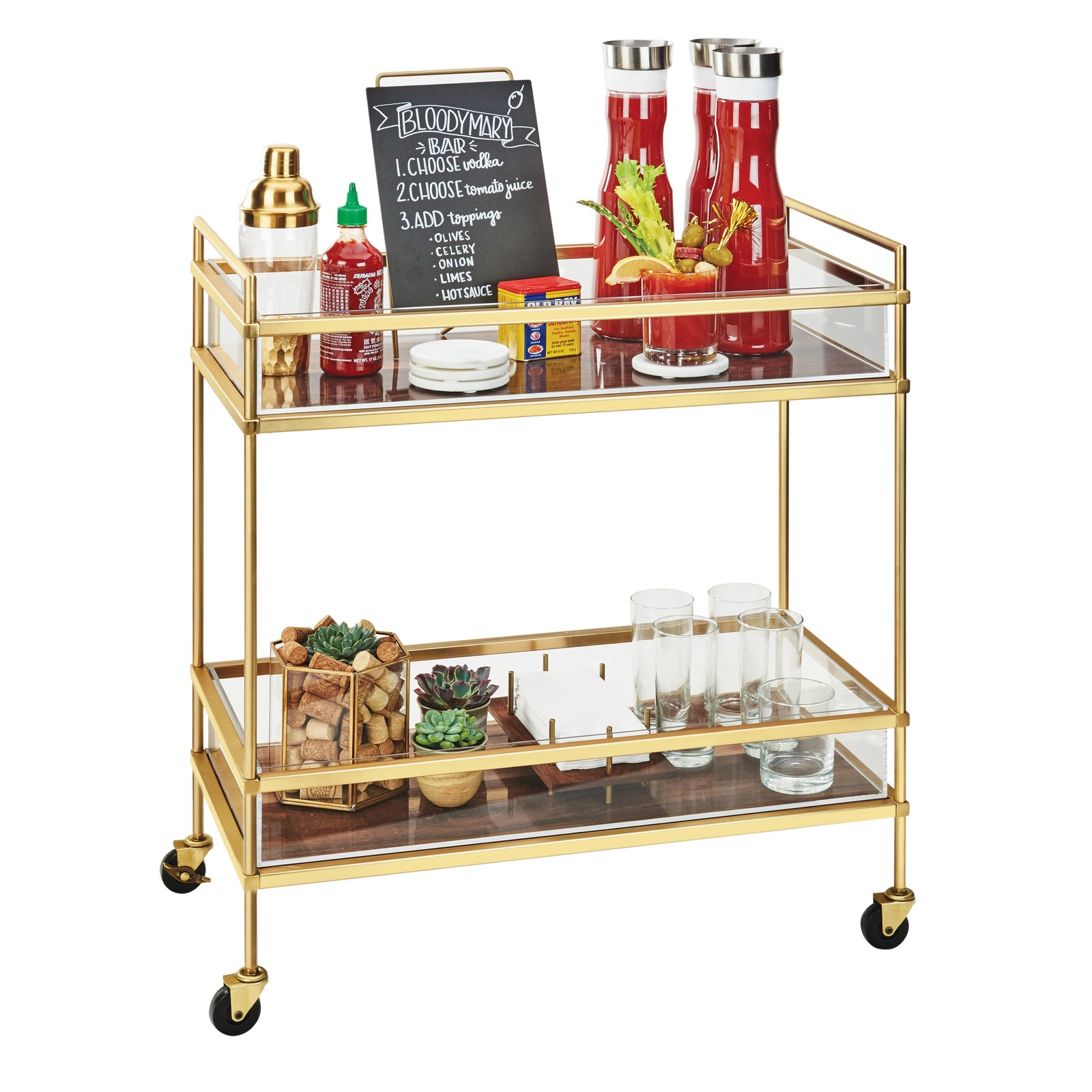 Cal-Mil CalMil 371949 MidCentury Beverage Cart