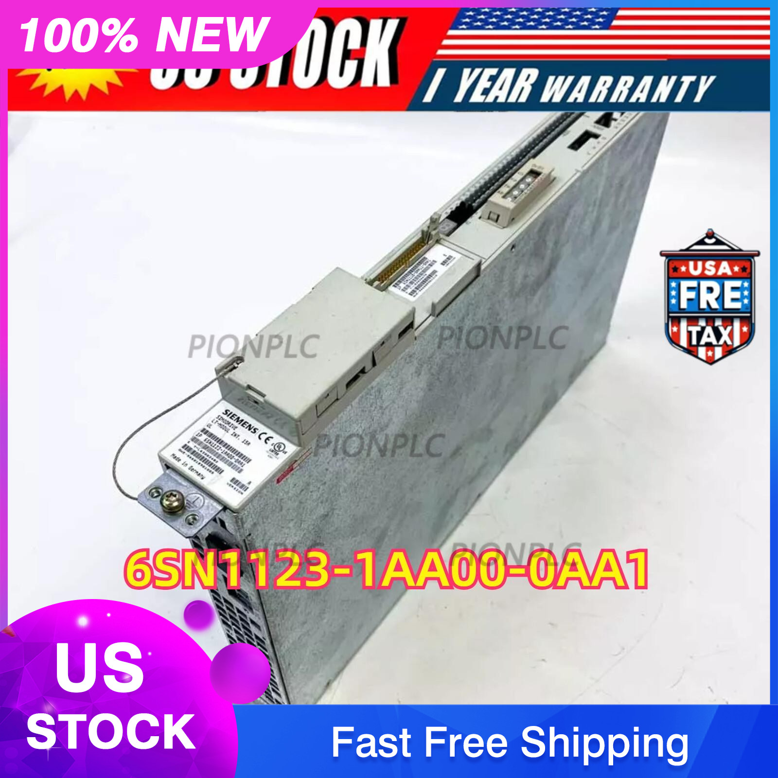 6SN1123-1AA00-0AA1 New Siemens 6SN1 123-1AA00-0AA1 SIMODRIVE 611 POWER MODULE