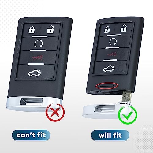 Replacement Smart Remote Key Fob 5 Button for Cadillac STS CTS 2008-2013