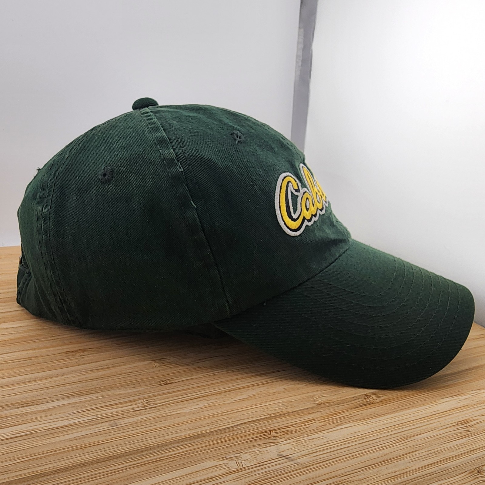Cabela's Hat, Green, Cabelas Script Dap Cap, Unstructured, Cotton, Strapback