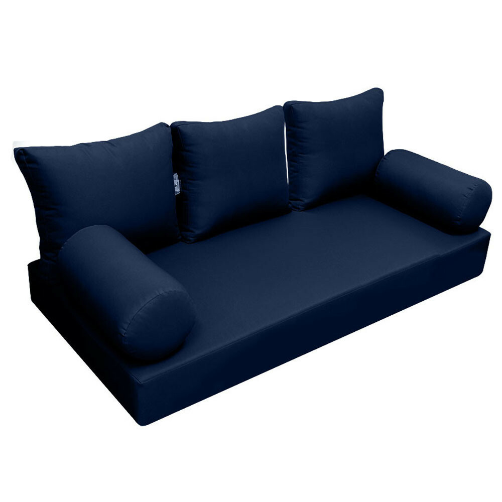 |SLIPCOVER ONLY|S3 Daybed Mattress Bolster Backrest Covers Knife Edge Twin AD101