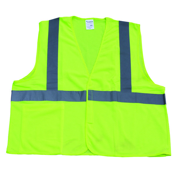 TruForce™ Solid Mesh Safety Vest, 3X-Large, Lime, 1/Each TruForce SV2C1L3XL