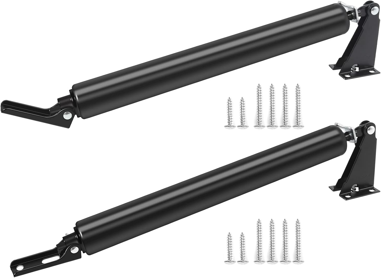 2 Set Black Screen Door Closers Storm Heavy Duty Shock Adjustable Cushion Speed