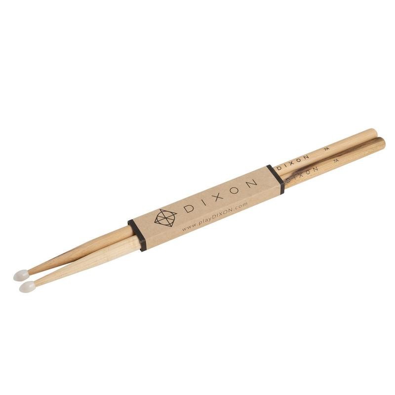 Dixon Hickory 7A Drumsticks, Nylon Tip