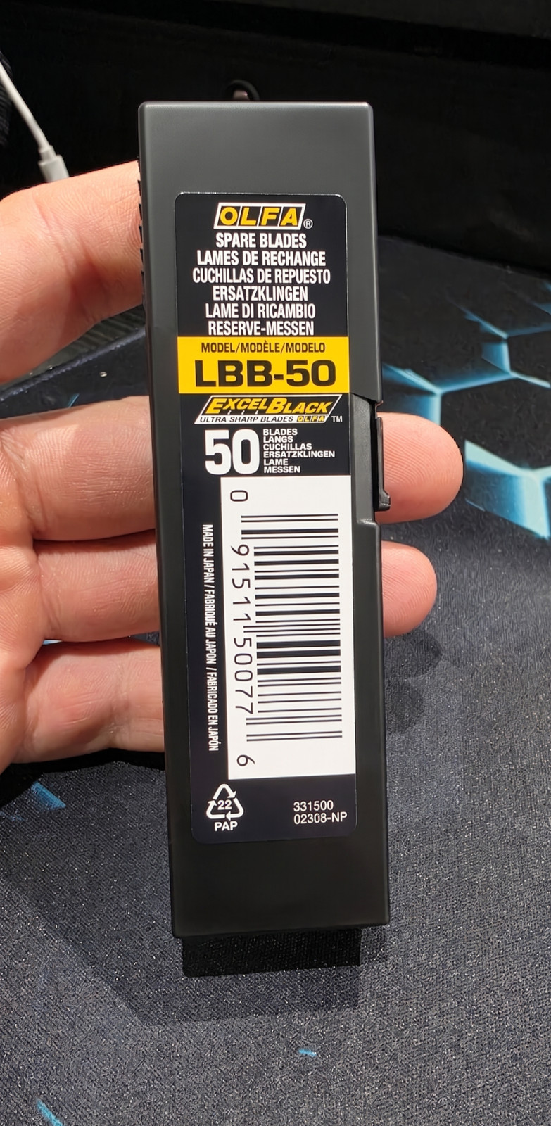 OLFA Replacement Black Blade 18mm L-type Heavy Duty Cutter LBB10K LBB50K JAPAN