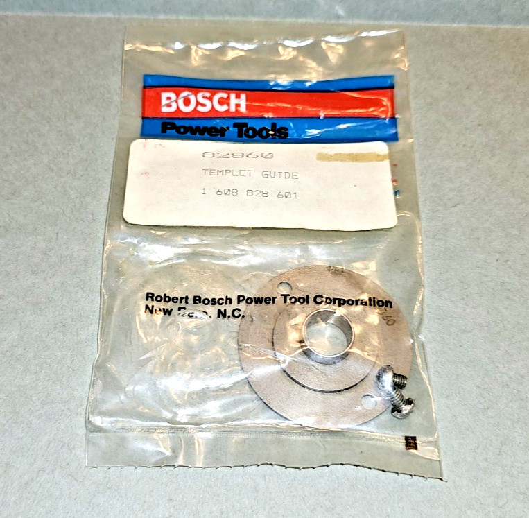 N.O.S. BOSCH 82860 ROUTER TEMPLET GUIDE # 1 608 828 60, 5/8" O.D. TEMPLATE, NEW