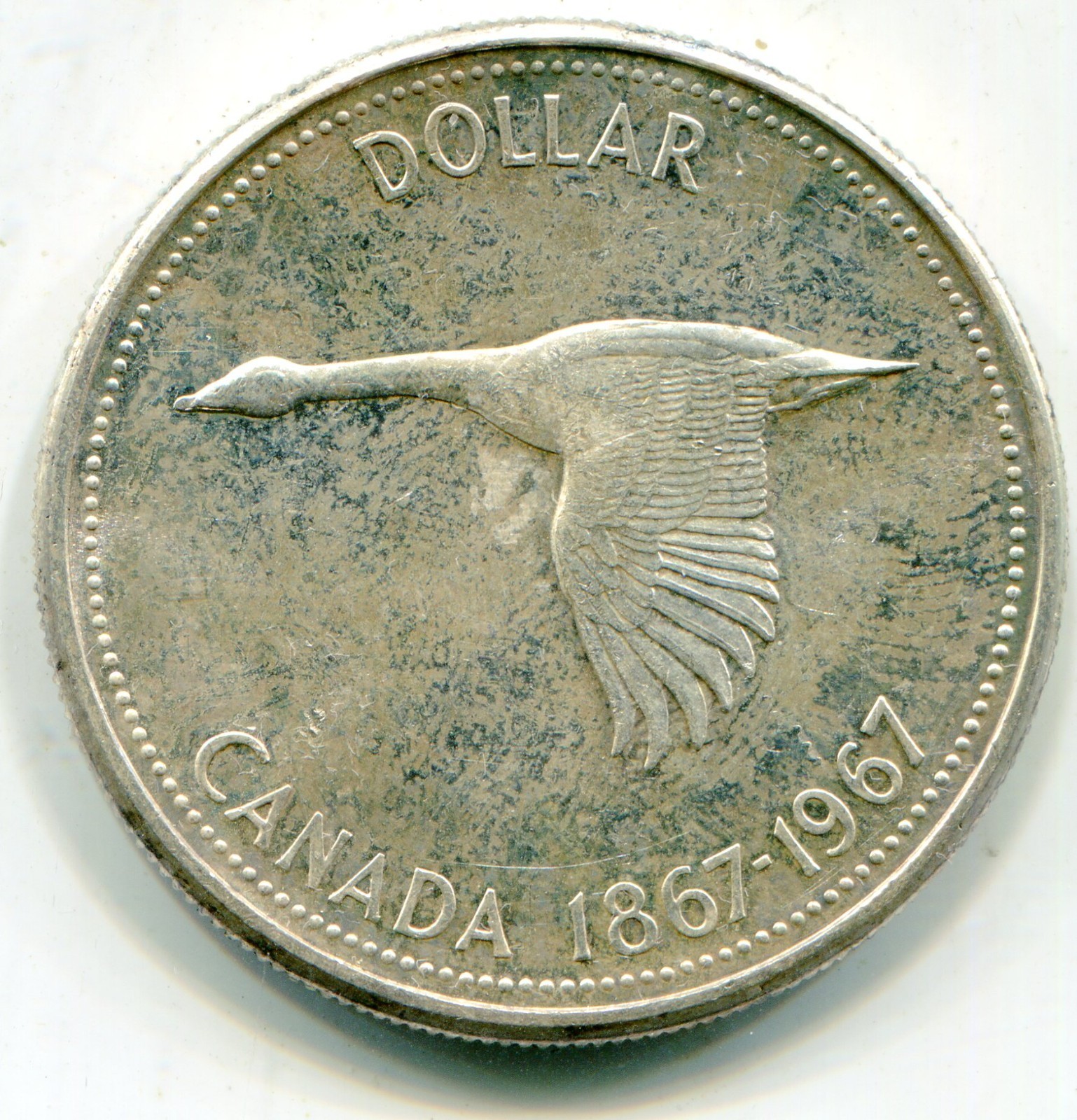 Canada  1.00  1967 KM-70   .6 oz ASW  lotmar4899