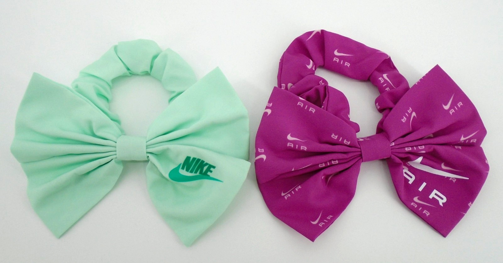 Nike Bow Ponytail Holder 2 Pack Women's Cosmic Fuchsia/Mint Green/White
