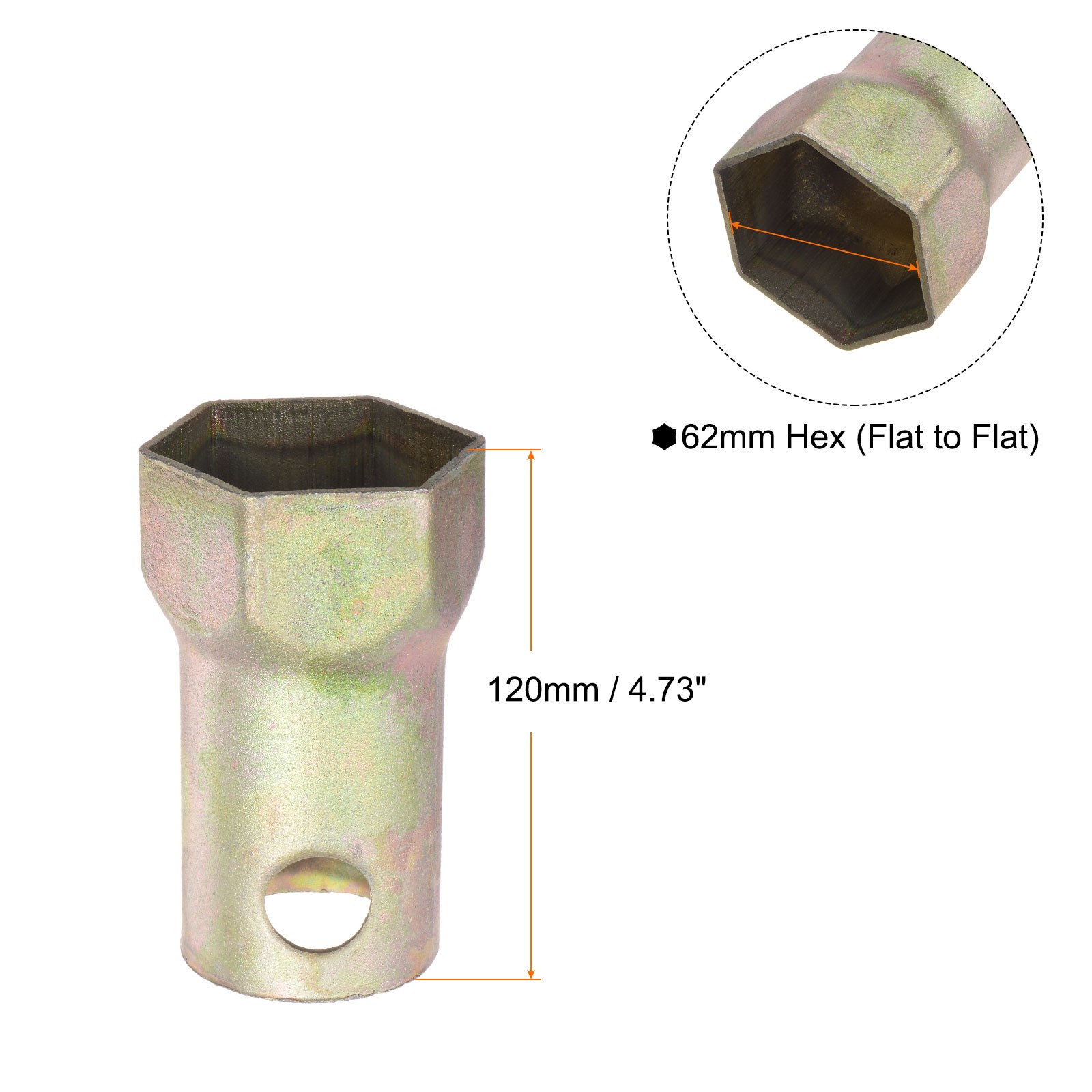 Spindle Nut Socket 62mm 6 Point Wheel Bearing Locknut Socket