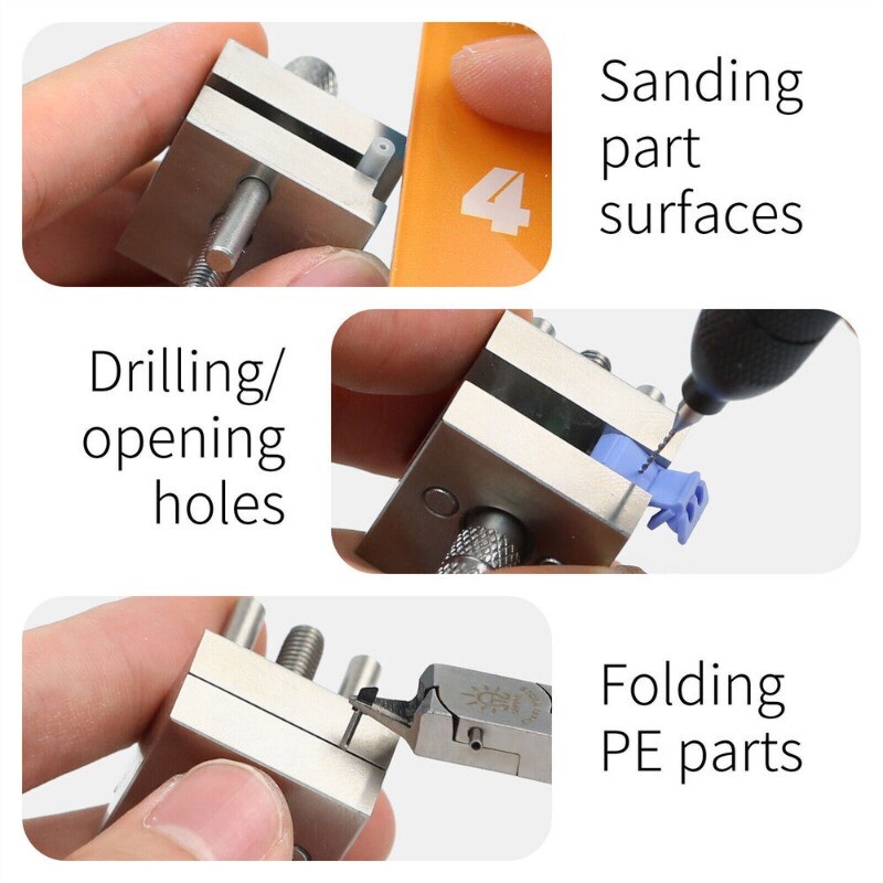 DSPIAE AT-MV Stainless Steel Precision Mini Vise for Model Tool SILVER