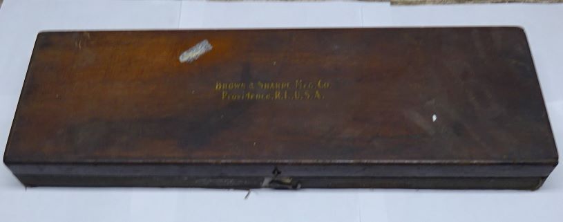 * Vintage - BROWN & SHARPE - ? VERNIER DEPTH GAGE SET ?? in WOODEN BOX - TLC!!